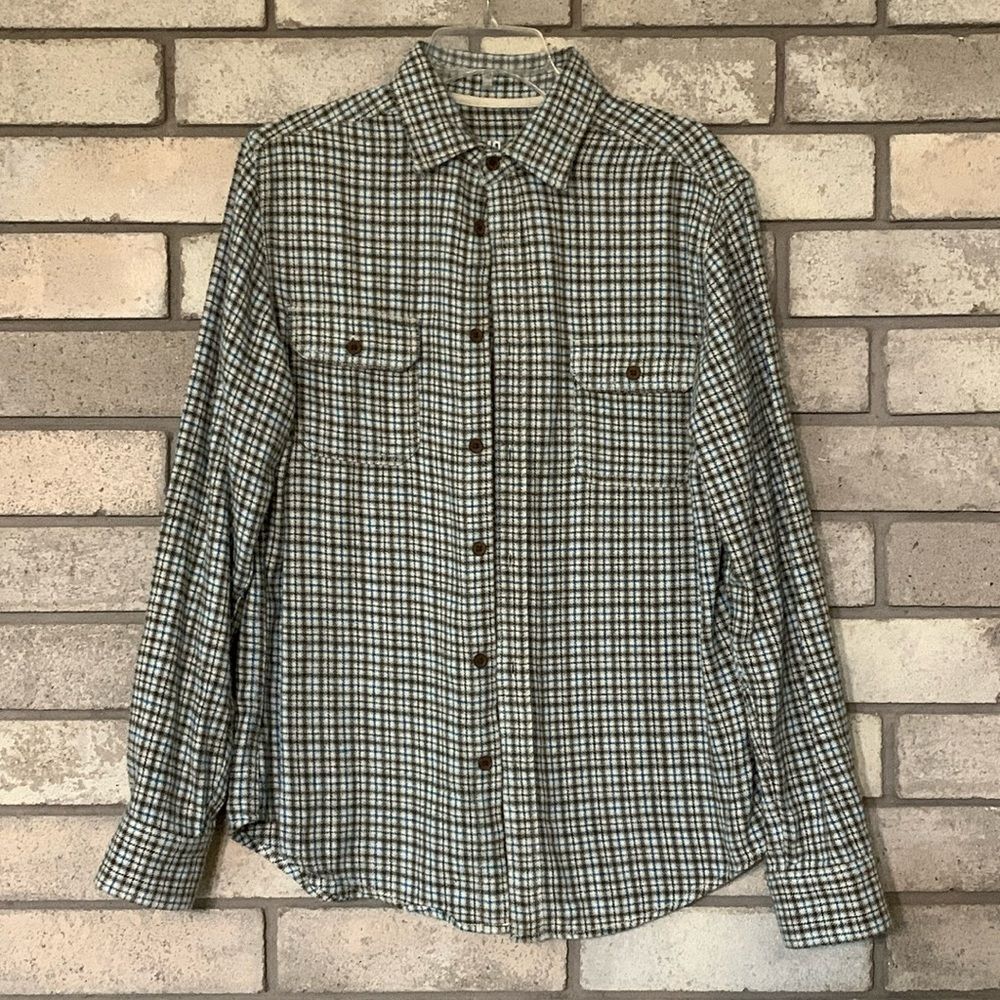 3for$20 men warm button front shirt medium